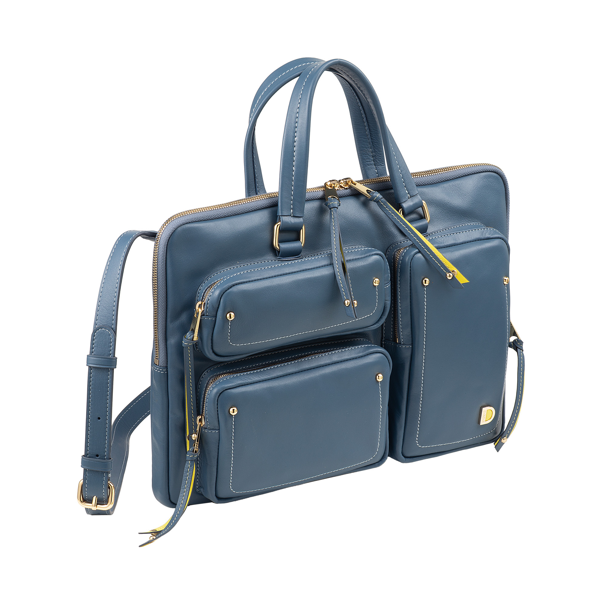 Dudu Leather bag Dots - 639-6093-57 Denim blue