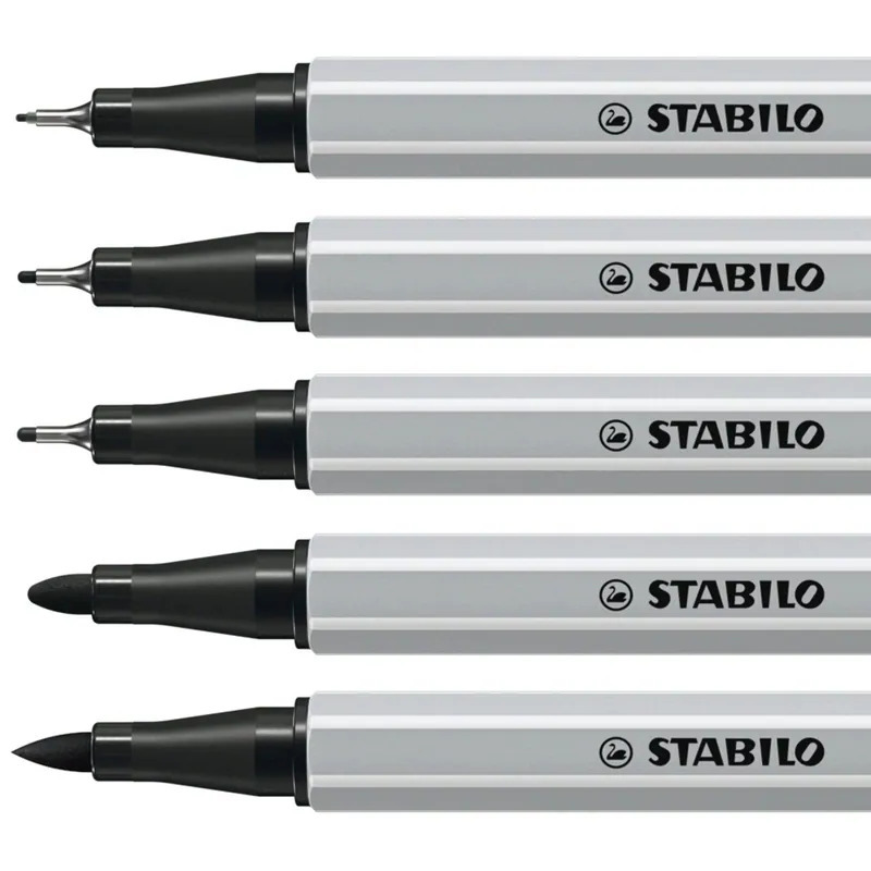 5種筆尖 創意繪圖筆 5入組｜Stabilo 德國