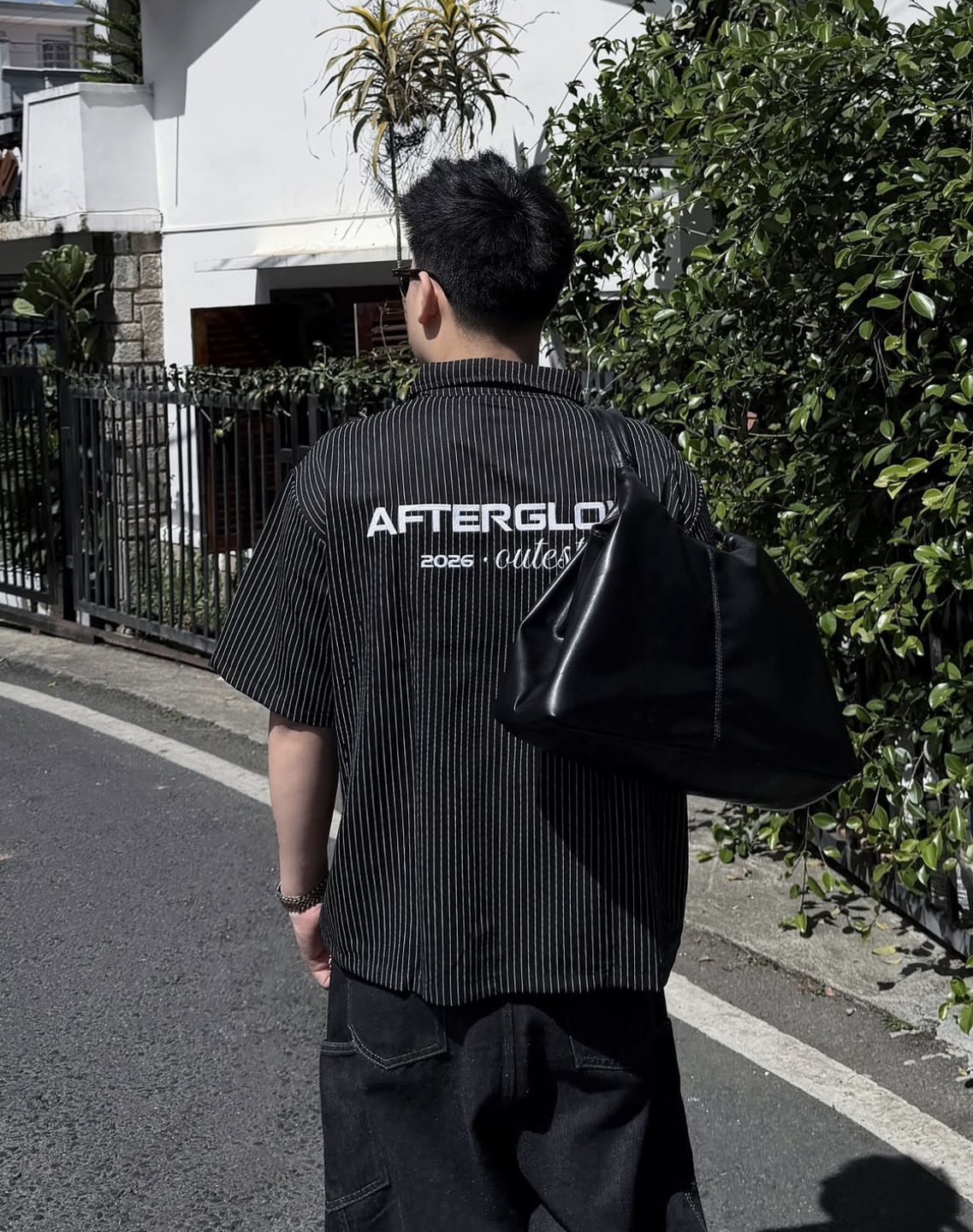 （現貨）越南品牌 Outerity 條紋 拉鍊設計 口袋 襯衫 Outerity02