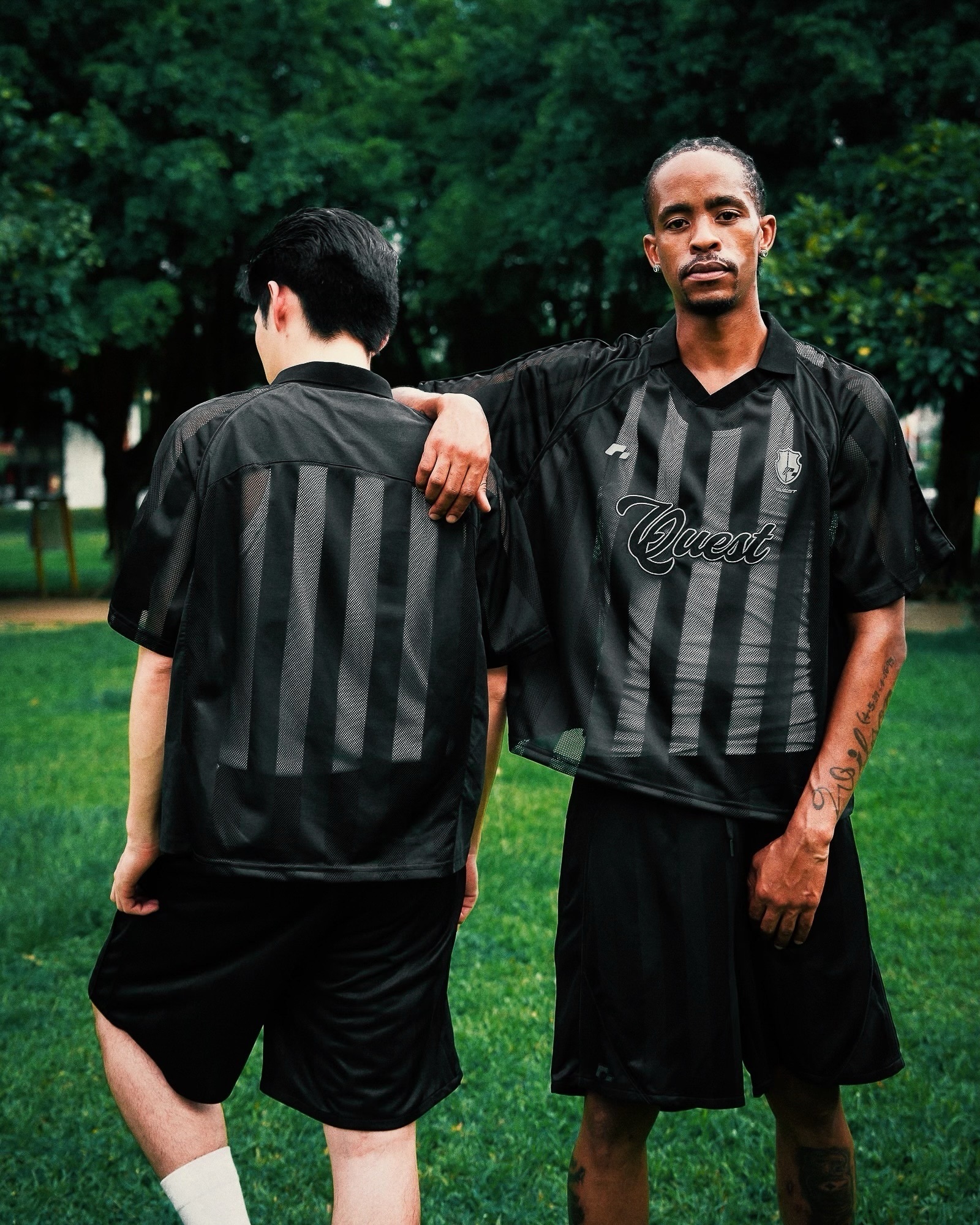 【車庫服飾】QUEST Stripe Mesh Jersey 網面球衣