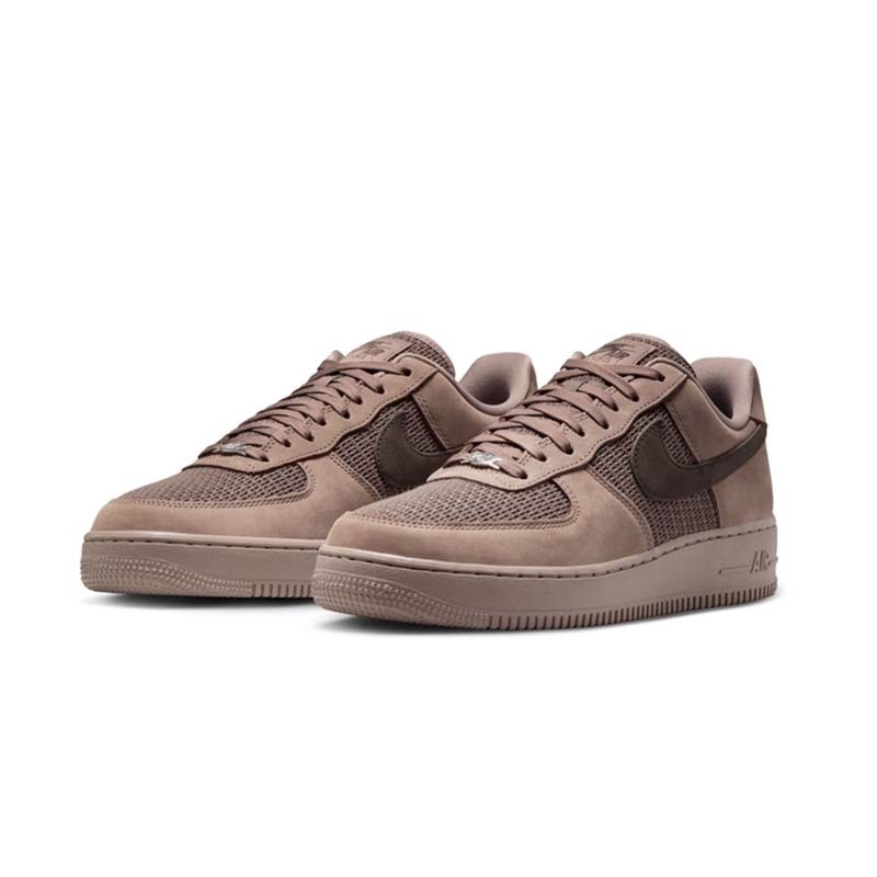 Nike Air Force 1 '07 LV8 棕色 編織 麂皮 拼接 休閒鞋 男鞋 II9807-200 [台灣現貨]