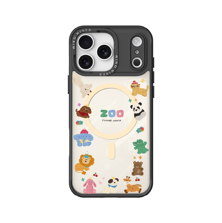 【可愛系列-圍圈zoo小動物】手機磁吸背板