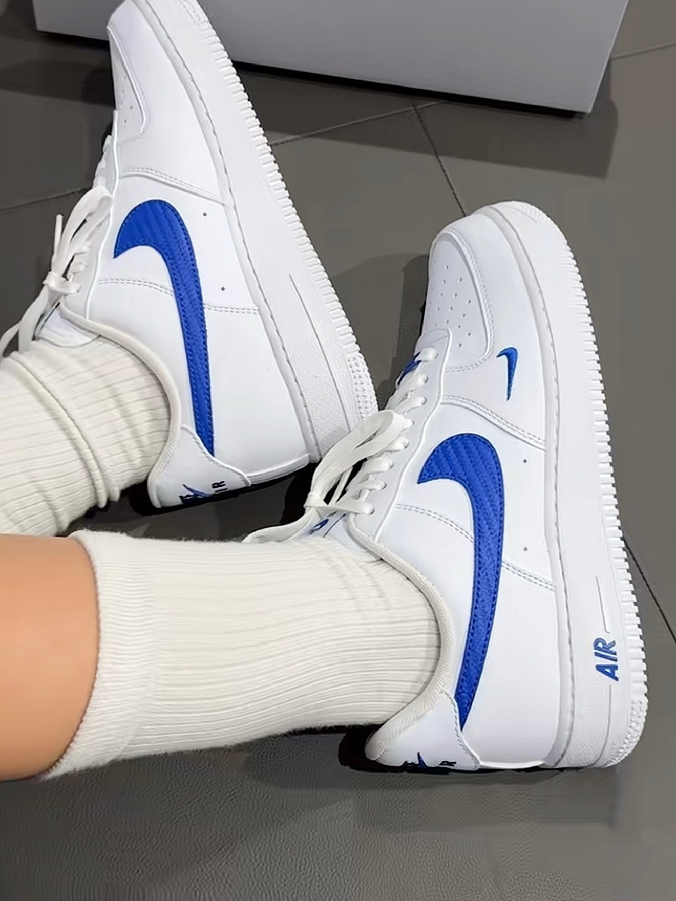 【預購】Nike Air Force 1"Game Royal' 皇家藍 寶藍 碳纖維勾 刺繡小勾  IV5732-100