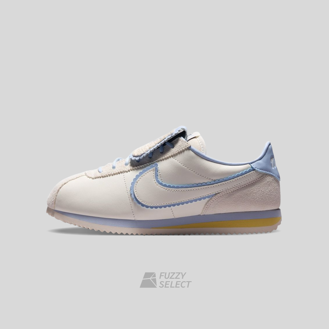 【逢甲 FUZZY】W Nike Cortez "Sail/Hydrogen Blue" 翻蓋鞋舌 花邊 白藍 IW6363-117