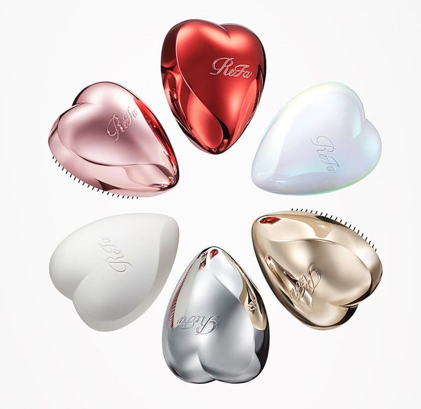 日本ReFa Heart Brush 防毛躁蓬鬆順髮按摩心型梳（純色系列）