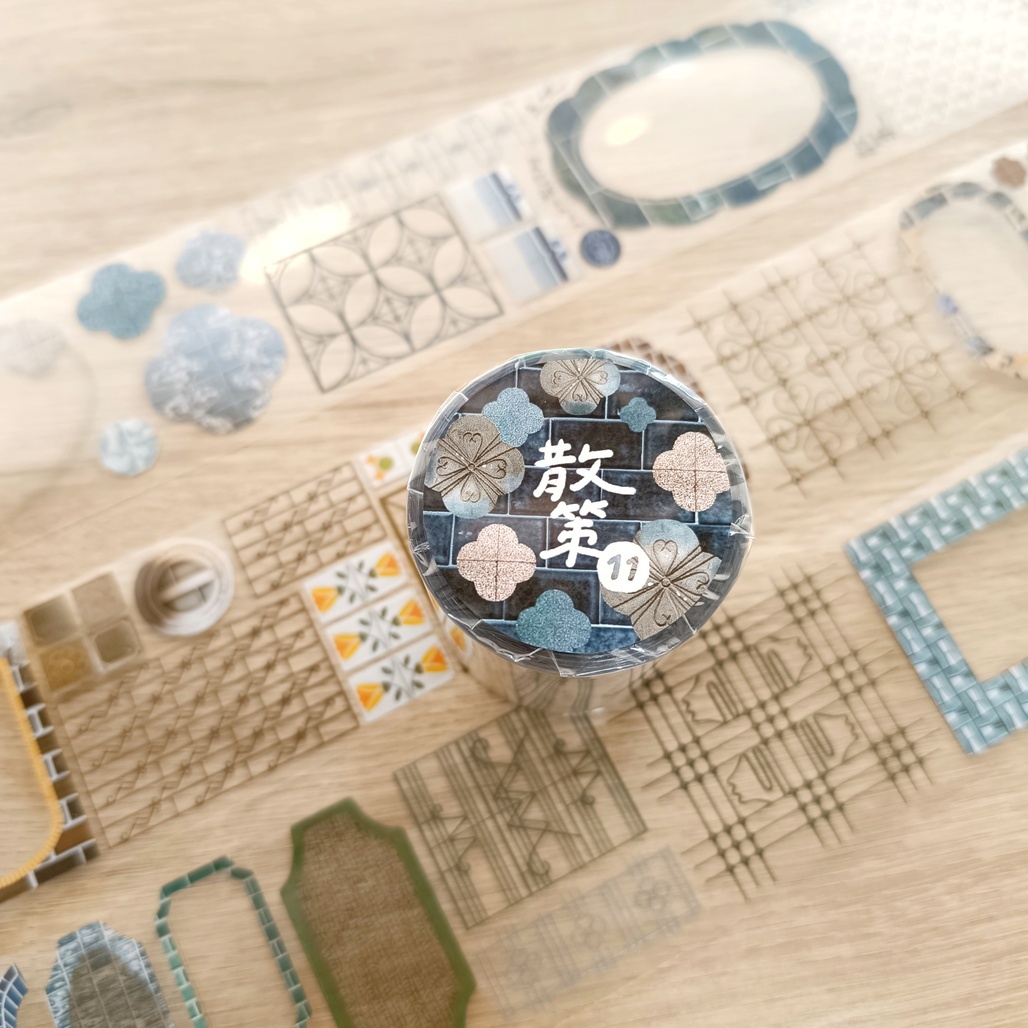 fafa製造所．散策11 5.5cm亮面PET膠帶 <整捲/分裝>