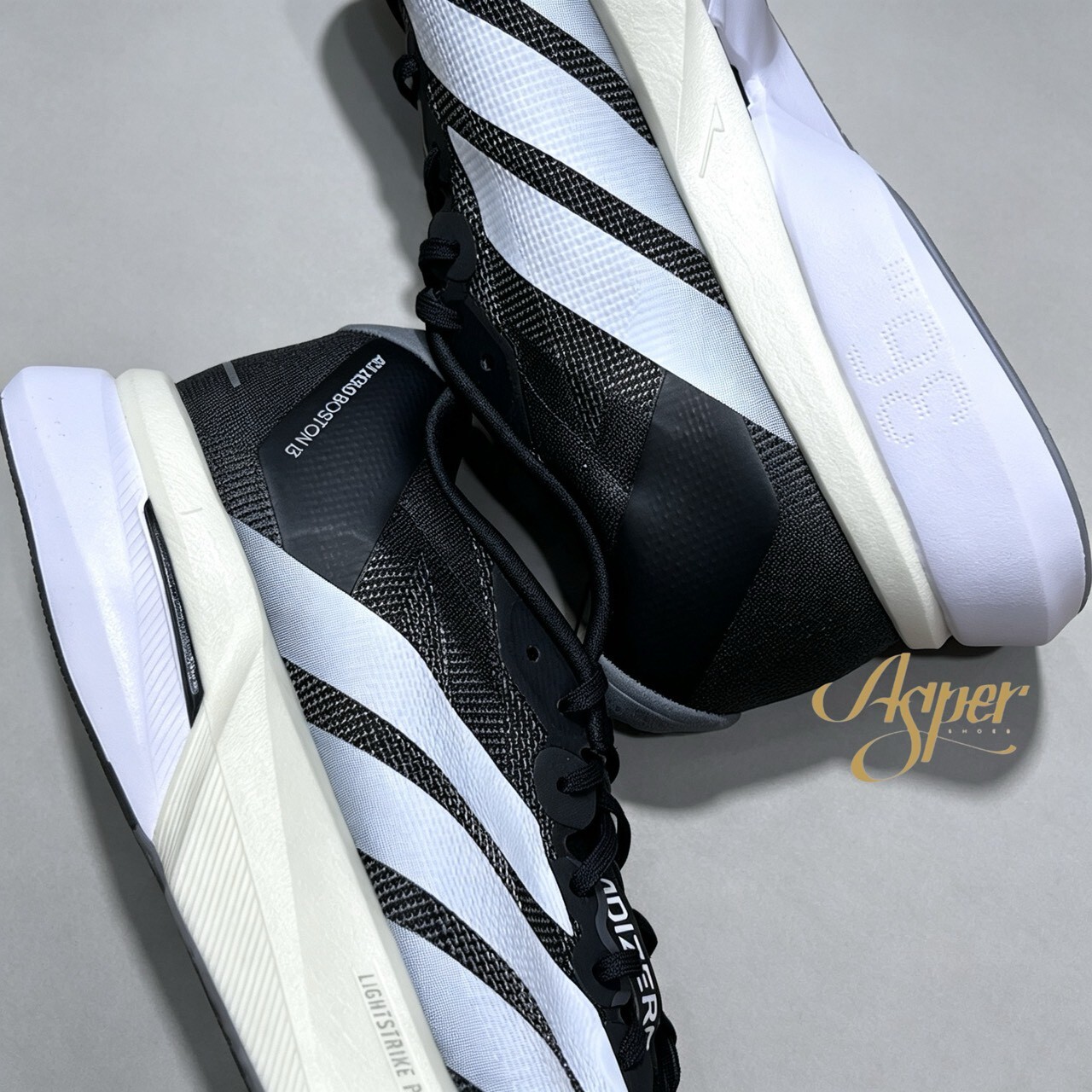 【官網限定】adidas Adizero Boston 13 ''Black Cloud White Grey Five'' 黑白 男鞋 JS4938 VII