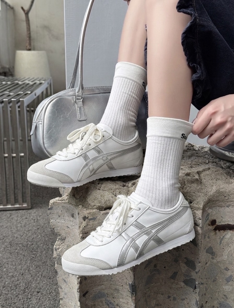 〈日本限定配色🤍〉Onitsuka Tiger 鬼塚虎 RUNSPARK 銀白