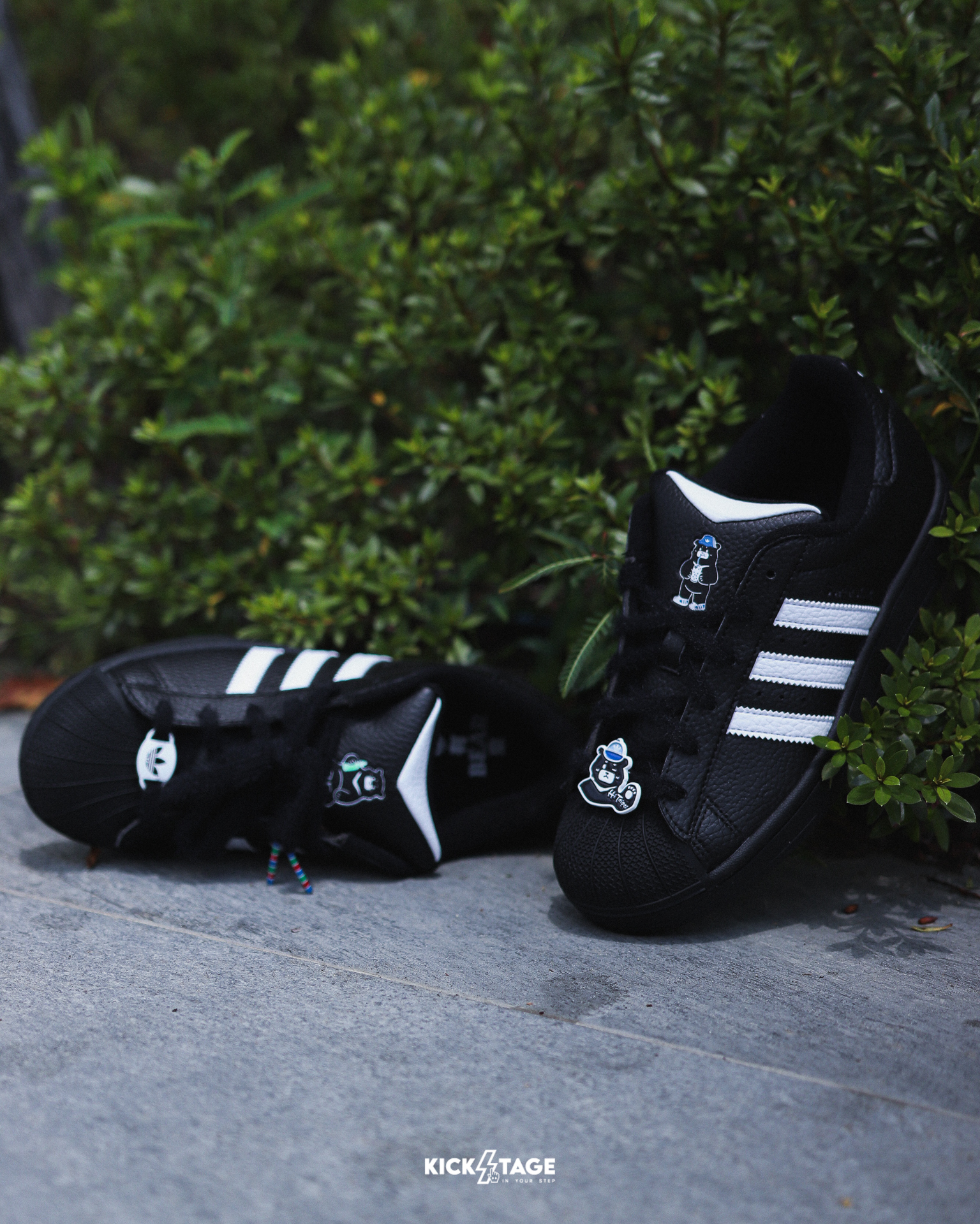 男女鞋 ADIDAS TAIPEI X SUPERSTAR II 2 黑白色 台北限定 台灣黑熊 貝殼頭 經典 休閒鞋【LB5494】