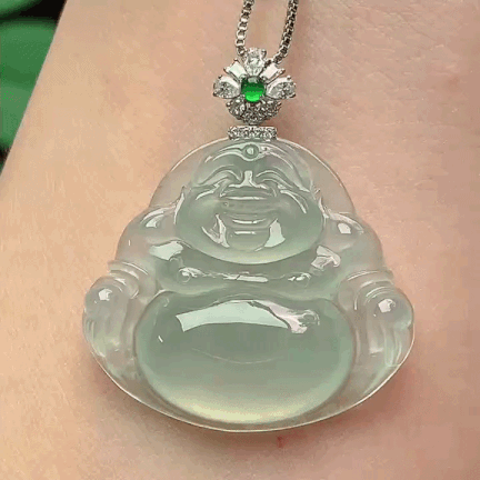 75334 翡翠老坑冰種佛公