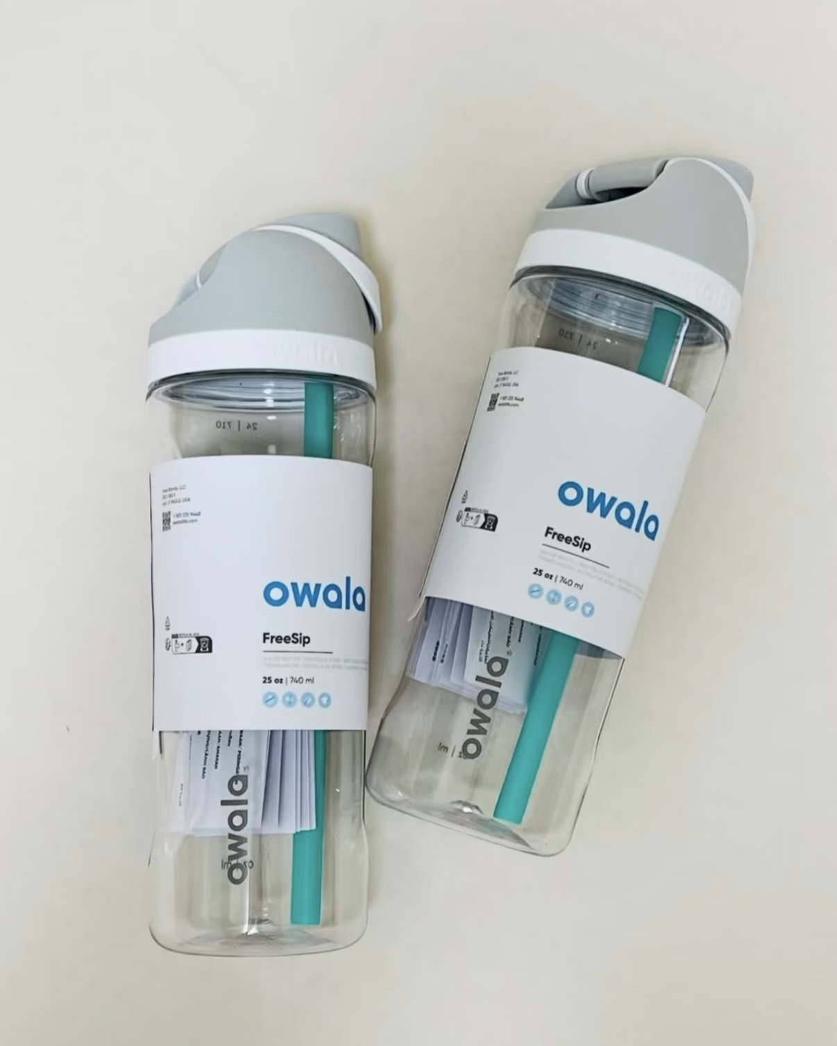 OWALA FreeSip Tritan 25oz 740ml 透明 撞色 水壺 雙飲杯 4色