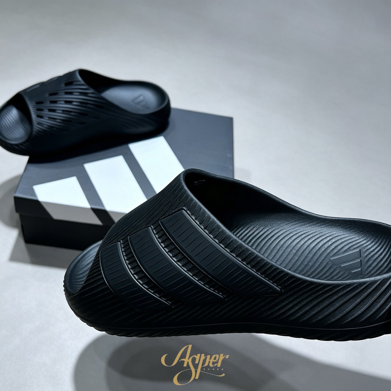 【官網限定】adidas Purechill Slides ''Black'' 黑色 男鞋 KI0055 VII