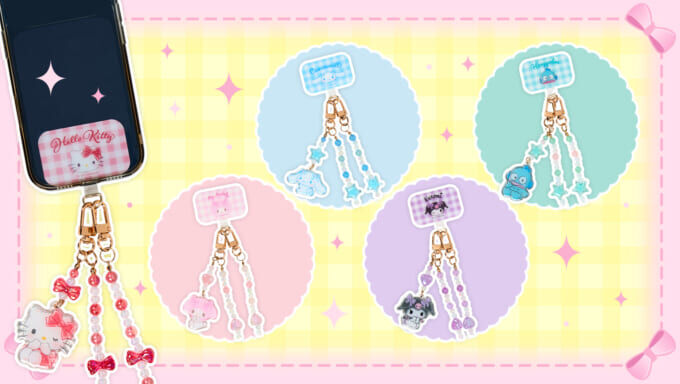 日本 Sanrio 珠珠串鏈電話繩 / 掛帶