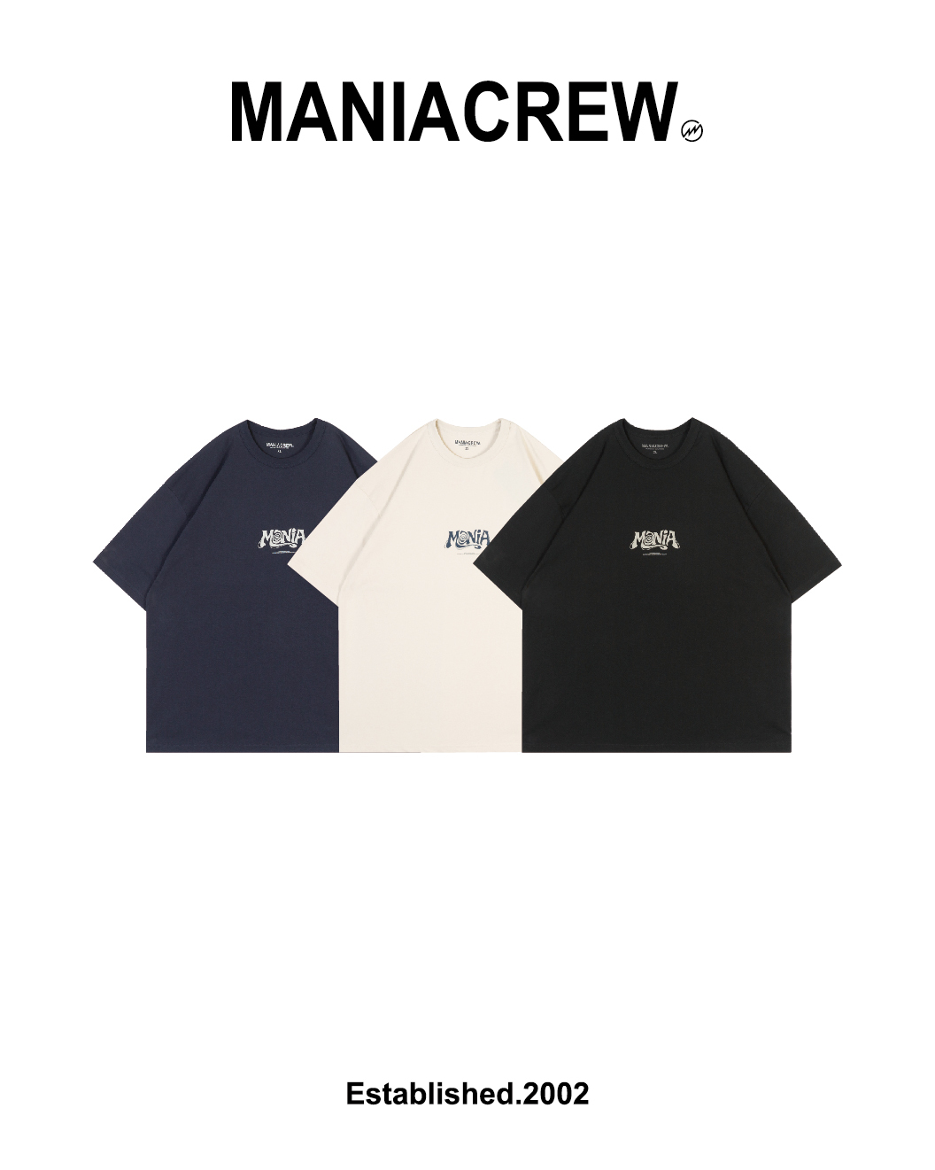MANIA 流線文字短T｜Flowing Text Tee（26SS）