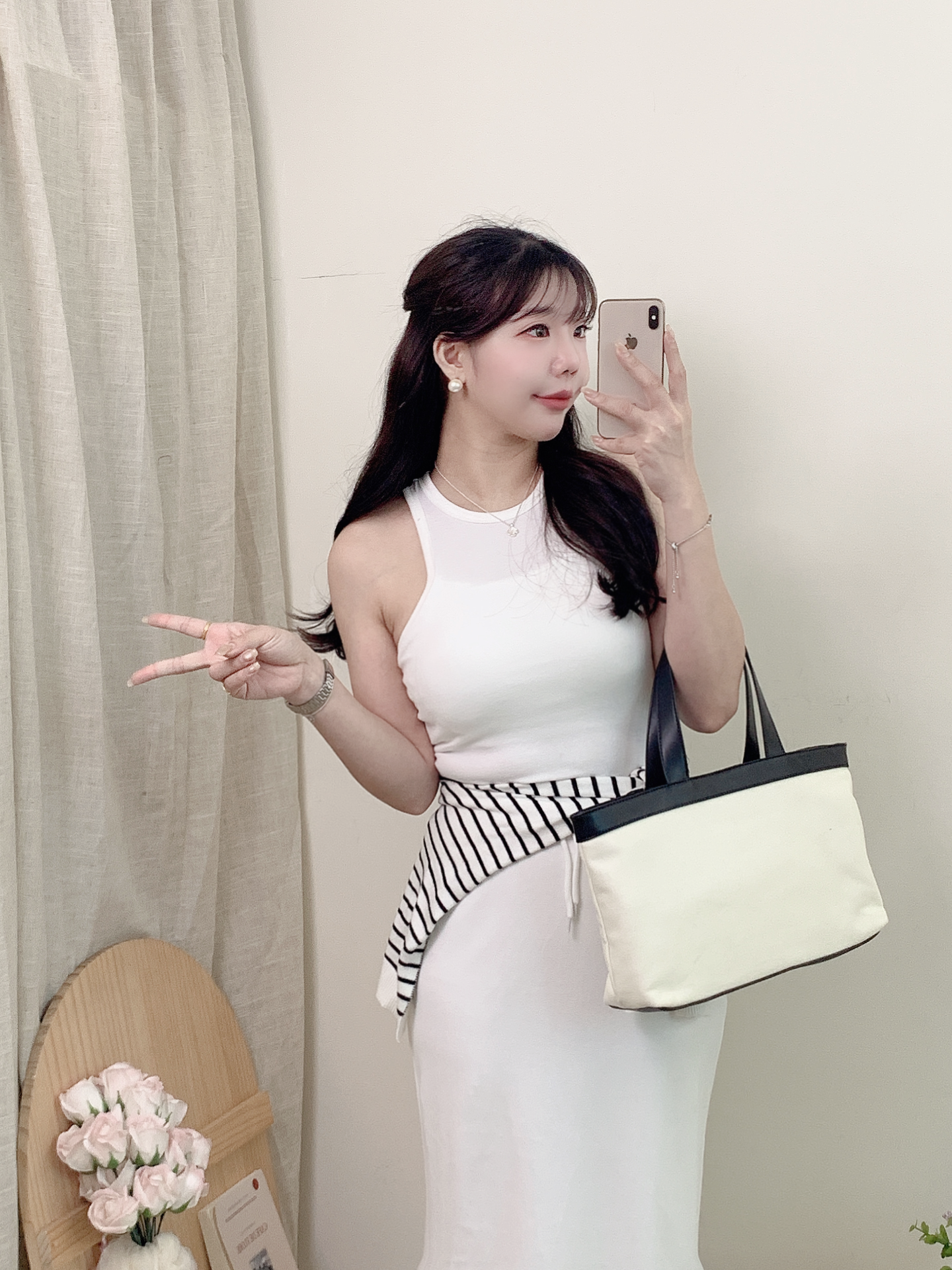 削肩舒服彈性Bra Top 4色