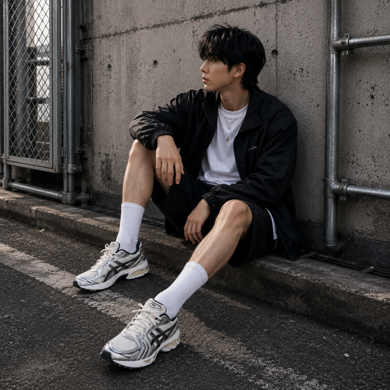 ASICS 慢跑鞋 GEL-KAYANO 14 米白 銀黑 復古 男女 1203A537200
