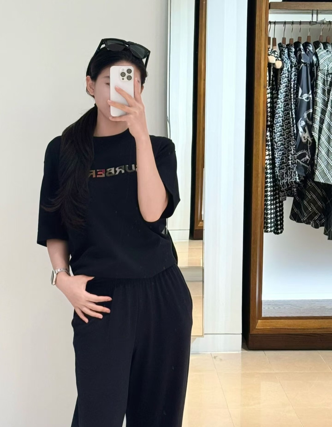 BBR 彩色BURBERRY LOGO刺繡 TEE (男女款)