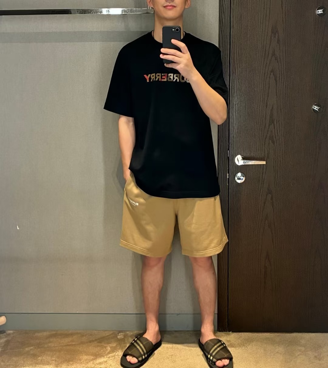 BBR 彩色BURBERRY LOGO刺繡 TEE (男女款)