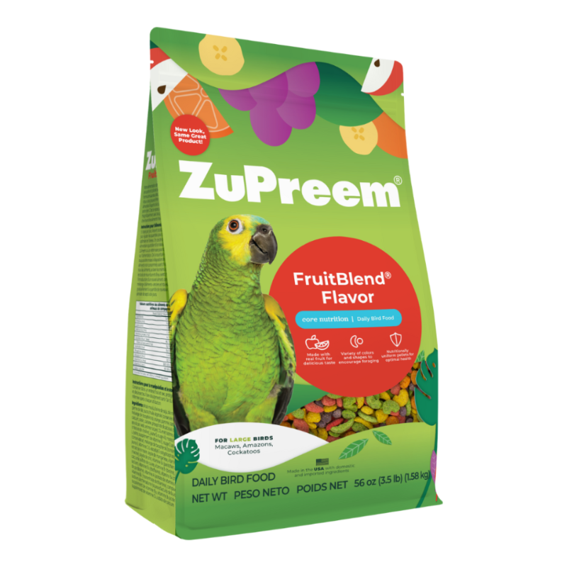 [Free Delivery] Zupreem FruitBlend® Large Parrots - 2lb (Exp:9/2027)