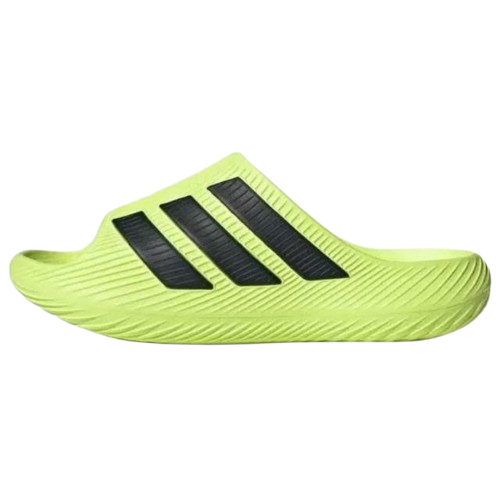【官網限定】adidas Purechill Slides ''Hi-Res Yellow Black'' 綠黑 一字拖 男鞋 KH6736 VII