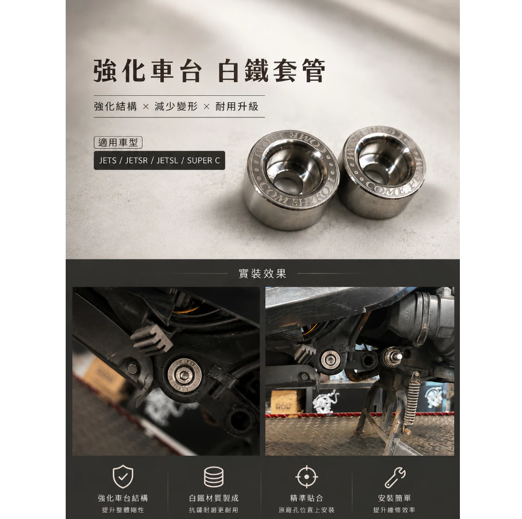 【COMEFROM】強化車台塞 車台塞 JETS/JETSR/JETSL/SUPER C