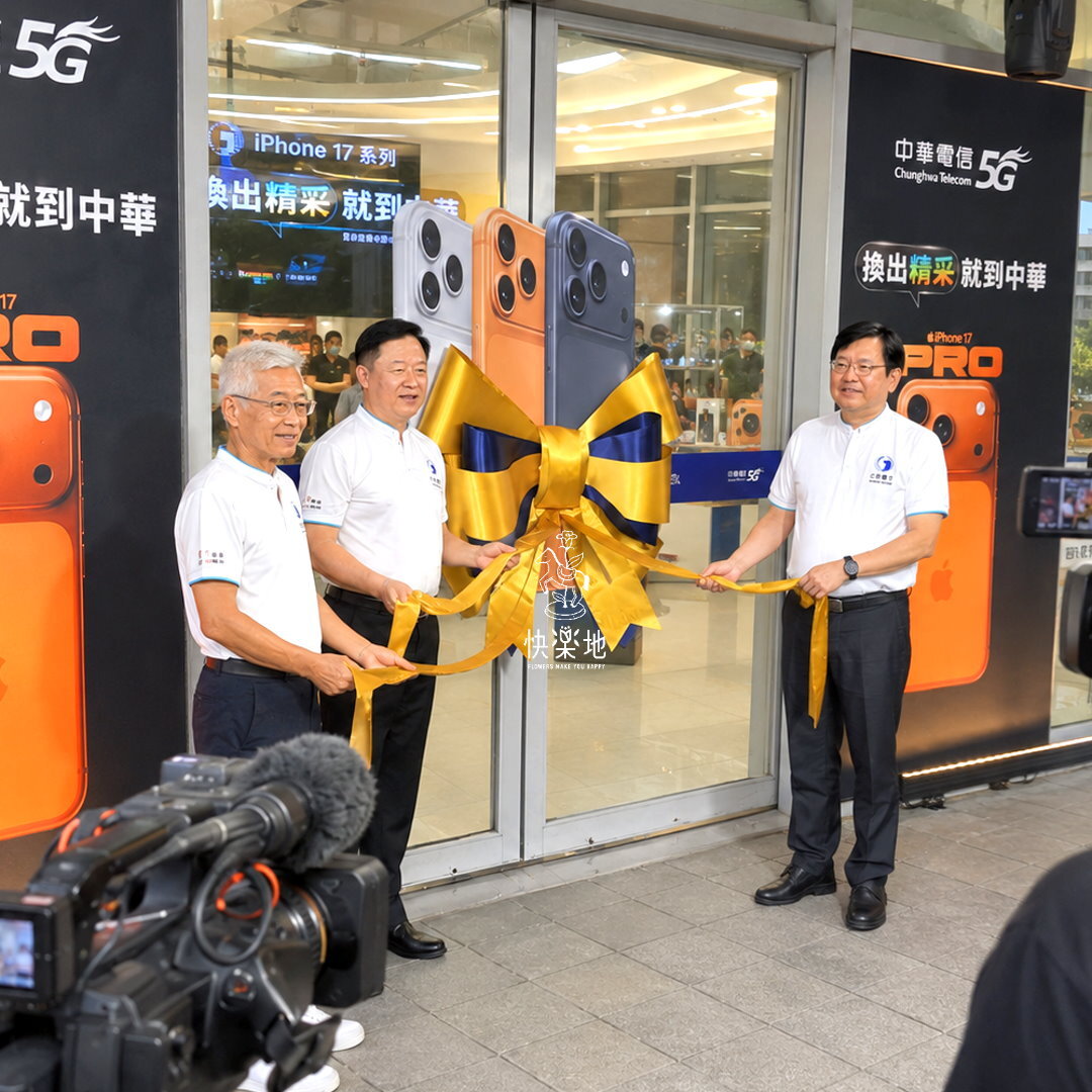 剪綵▪拉綵特效▪客製立體撞色蝴蝶結
