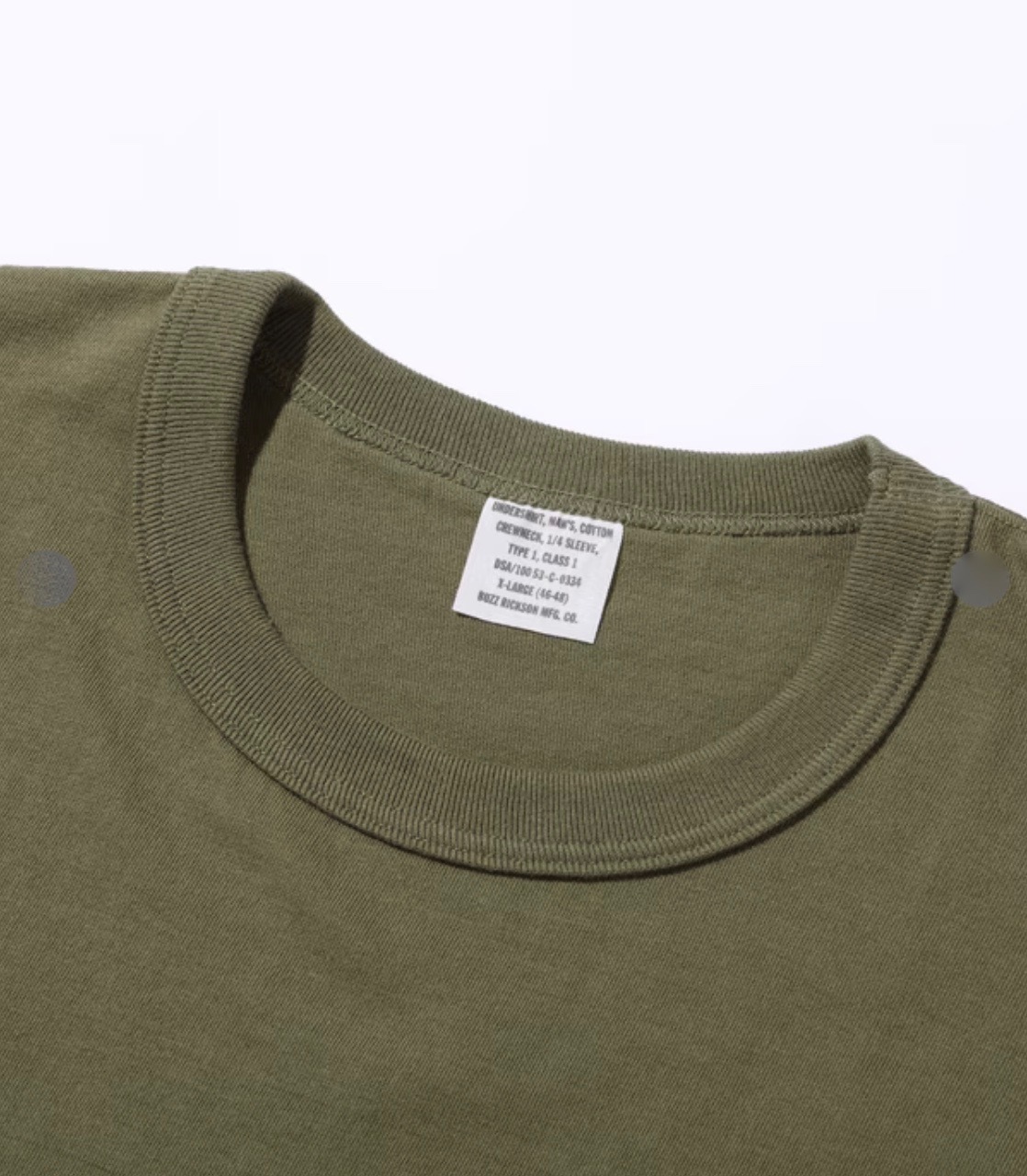 BUZZ RICKSON'S PACKAGE T-SHIRT GOVERNMENT ISSUE / Olive  coming soon
