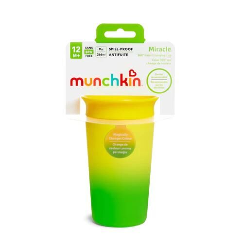 MUNCHKIN 9OZ 神奇感溫學習杯 顏色隨機(44123