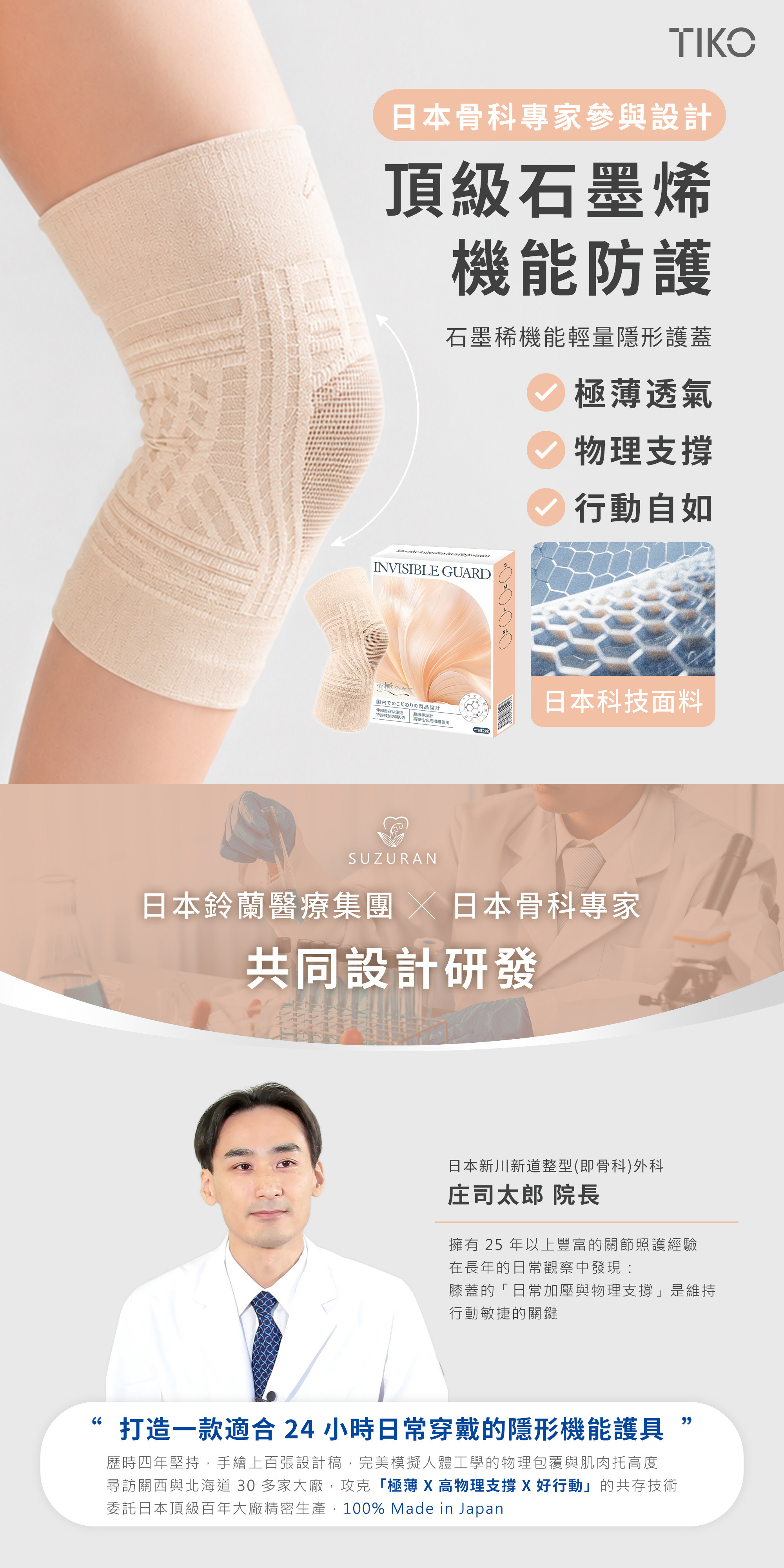 日本鈴蘭特研｜石墨稀機能輕量隱形護蓋 XL
