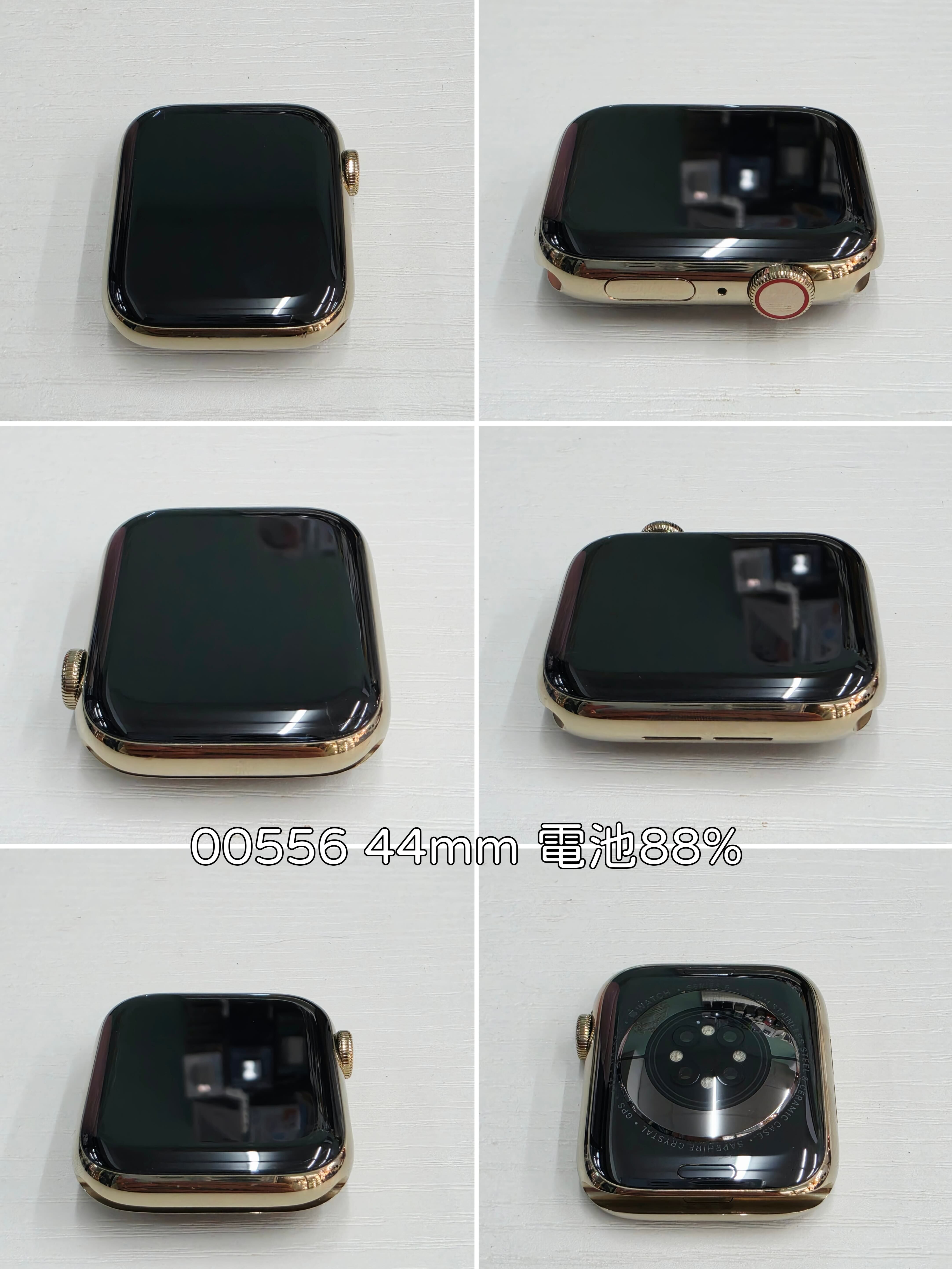 【二手良品】Apple Watch Series 6｜44mm｜GPS+LTE版｜不鏽鋼｜金色 可通訊上網