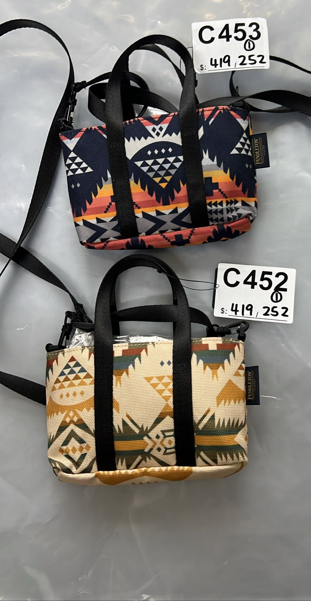 [sale] pendleton bag C453 black / C452 yellow (0716live)