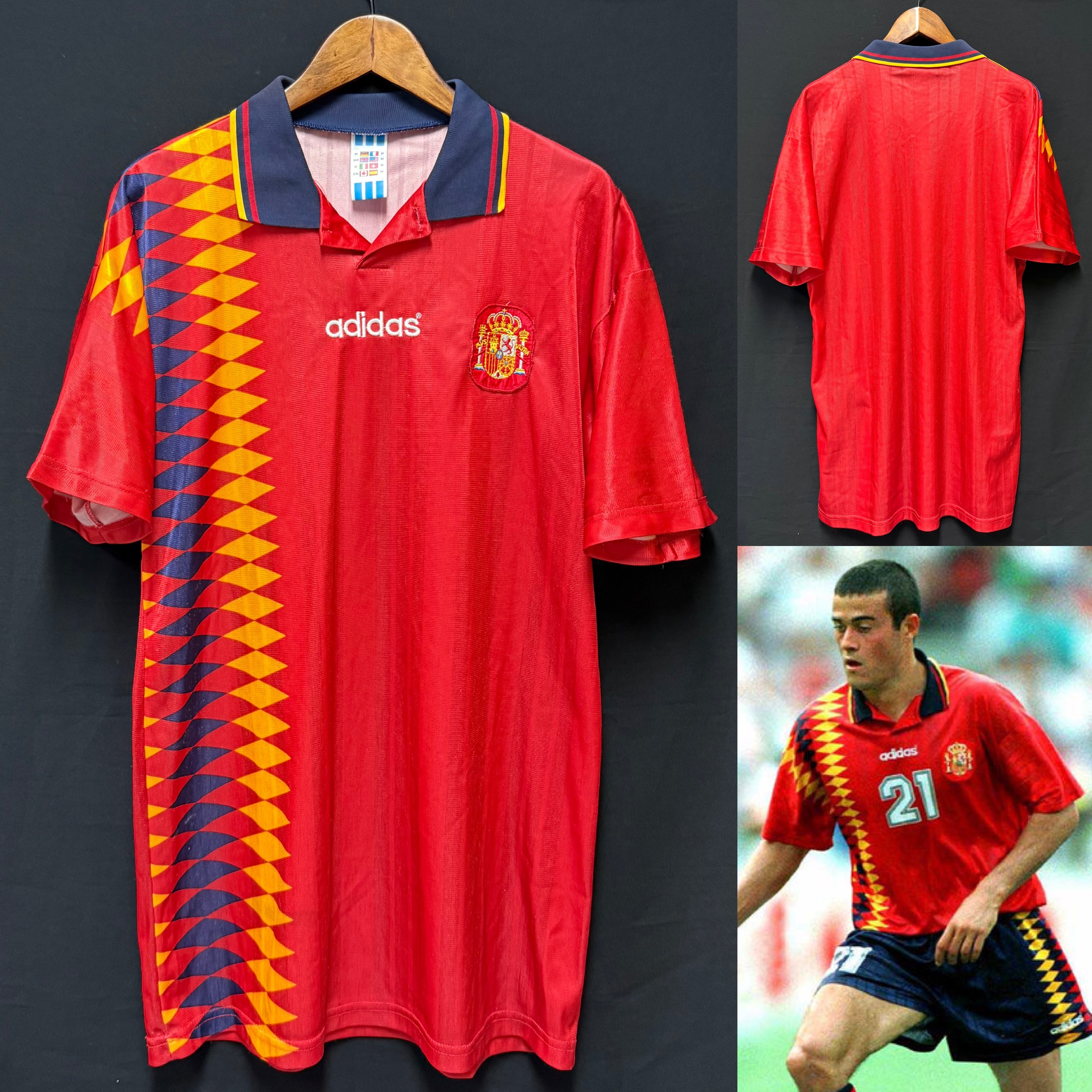Spain 1994 FIFA World Cup Adidas Home Shirt