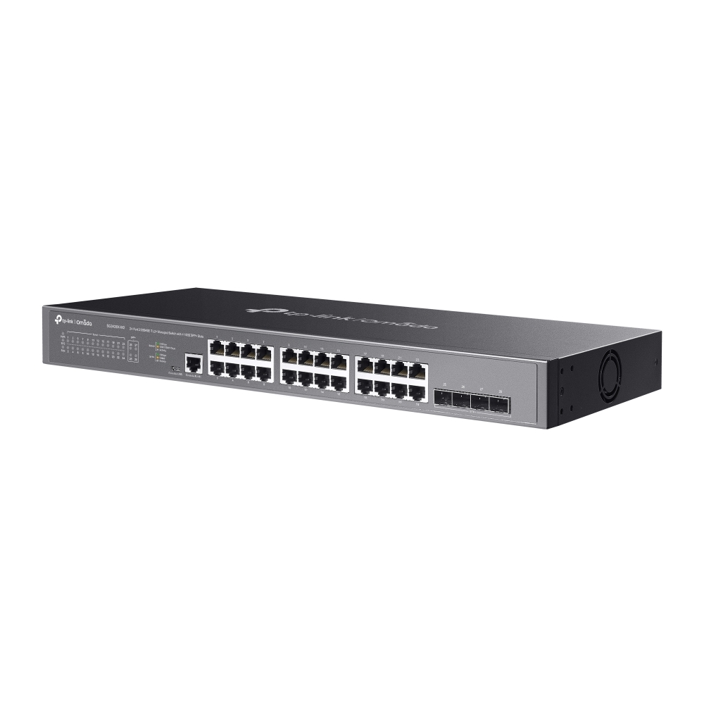 TP-Link SG3428X-M2 Omada 24-Port 2.5GBASE-T L2+ 管理型交換器｜4個10GE SFP+ Slots
