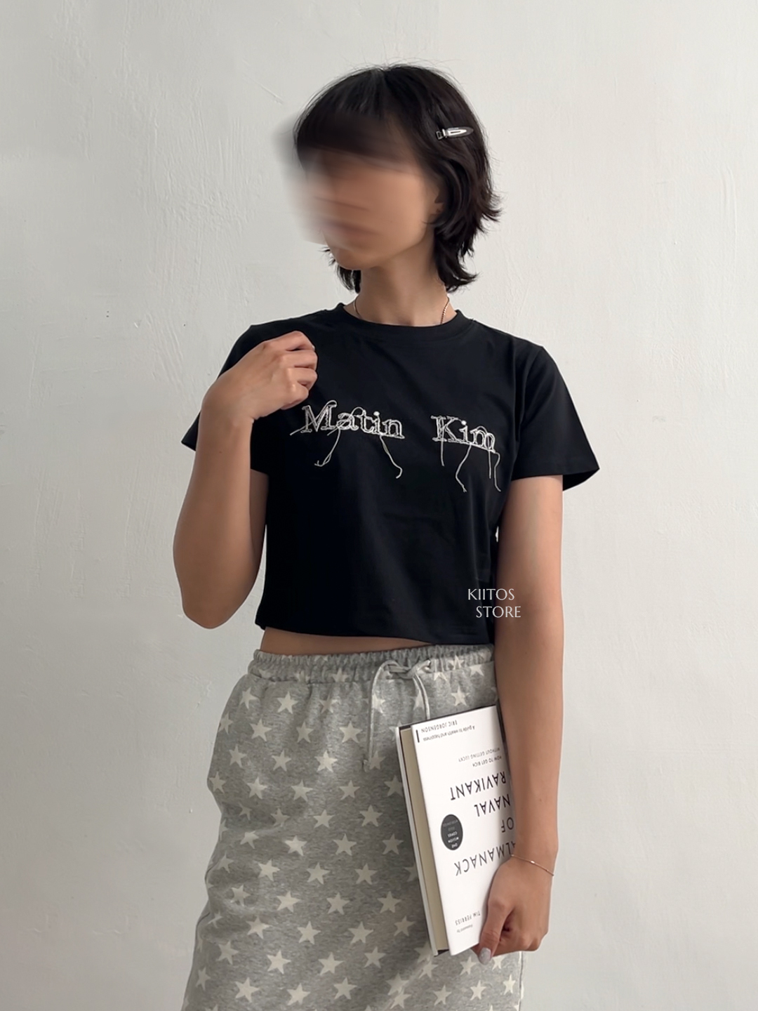 【現貨】韓國代購 Matin Kim 設計款 破壞流蘇 毛邊 抽鬚Logo 短版上衣 多色可選