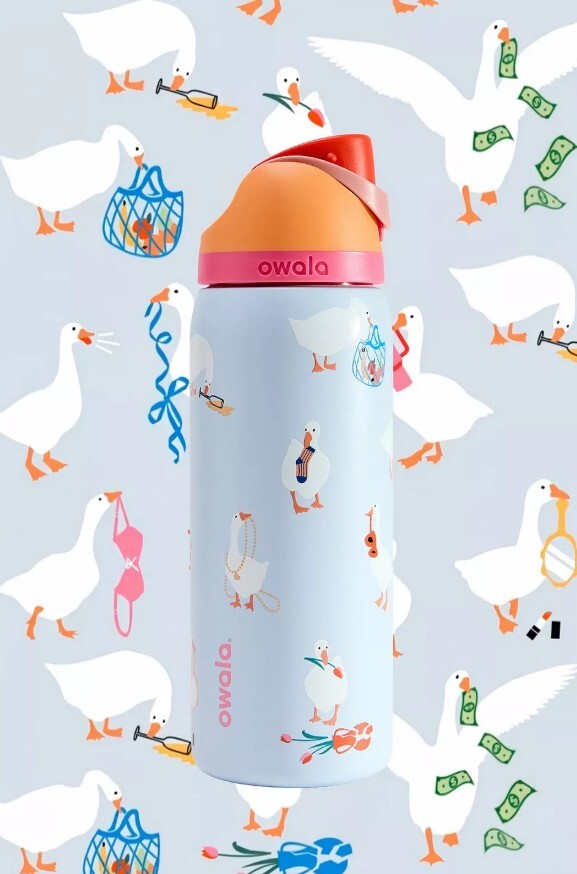 【預購】國外限定 Owala x UO Exclusive Silly Goose 限量 聯名款 傻鵝 水壺 吸管杯 手柄提把 保溫杯 32 oz 945ml