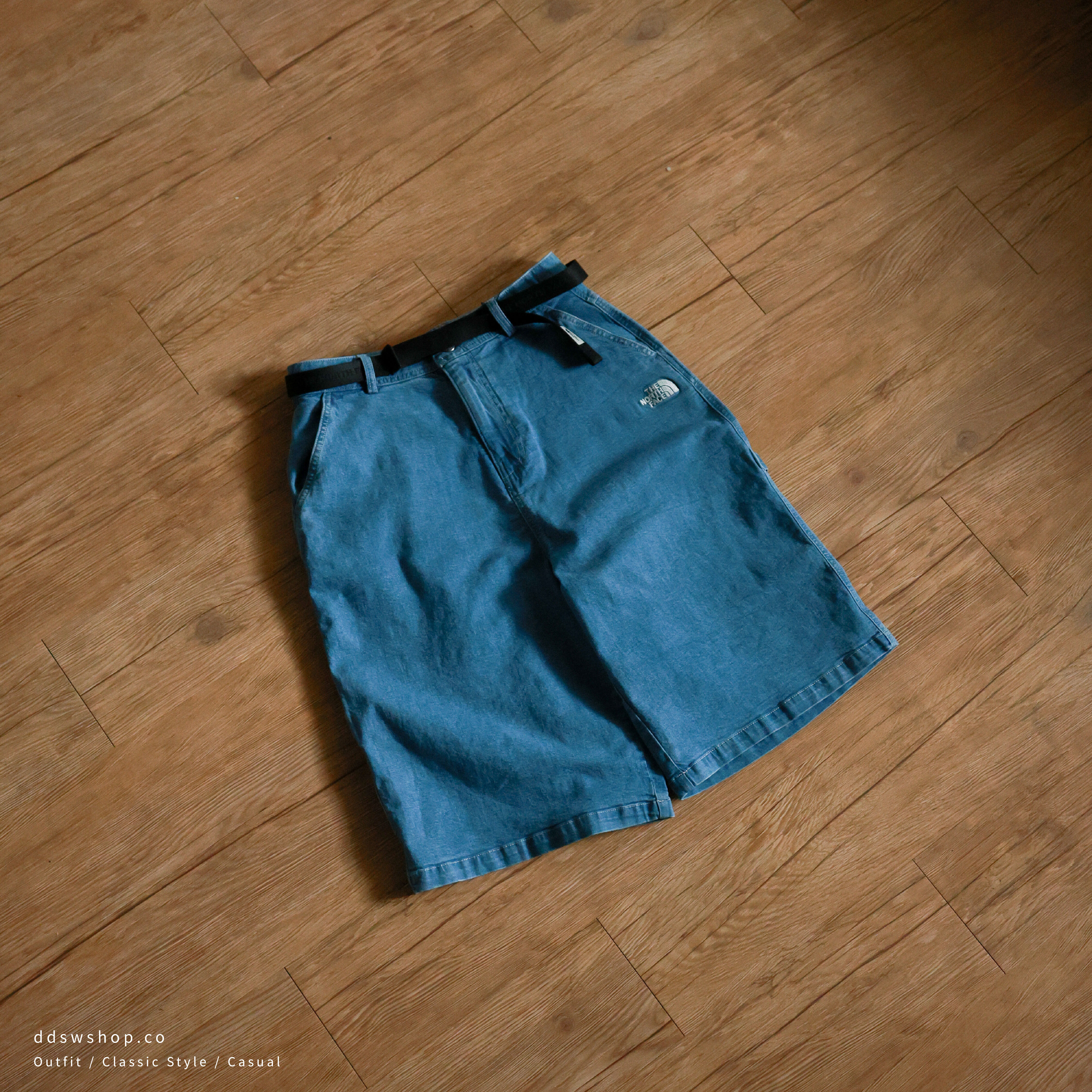 "代購" THE NORTH FACE WHITE LABEL BRIS DENIM SHORTS 牛仔抽繩短褲 NS6NS07