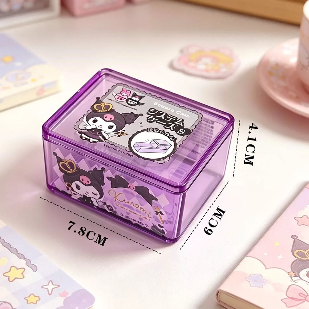 佻皮魔女 Sanrio|按壓彈蓋式小物收納盒 / 桌上置物盒