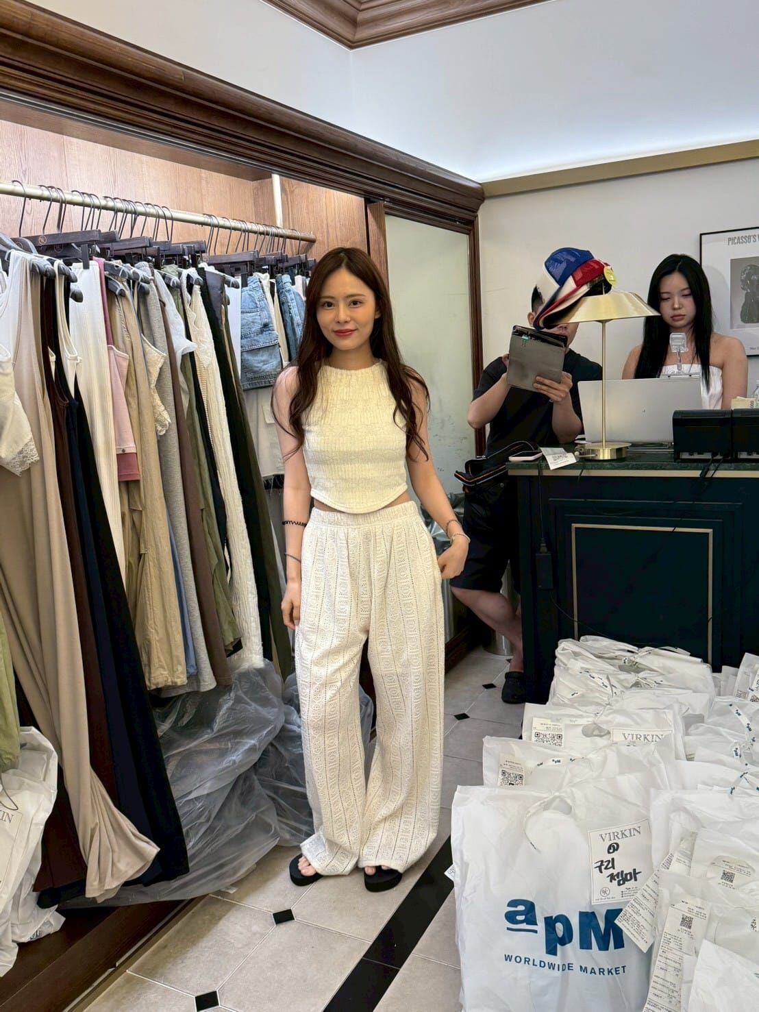 VK6420 波西米亞風入肩上衣