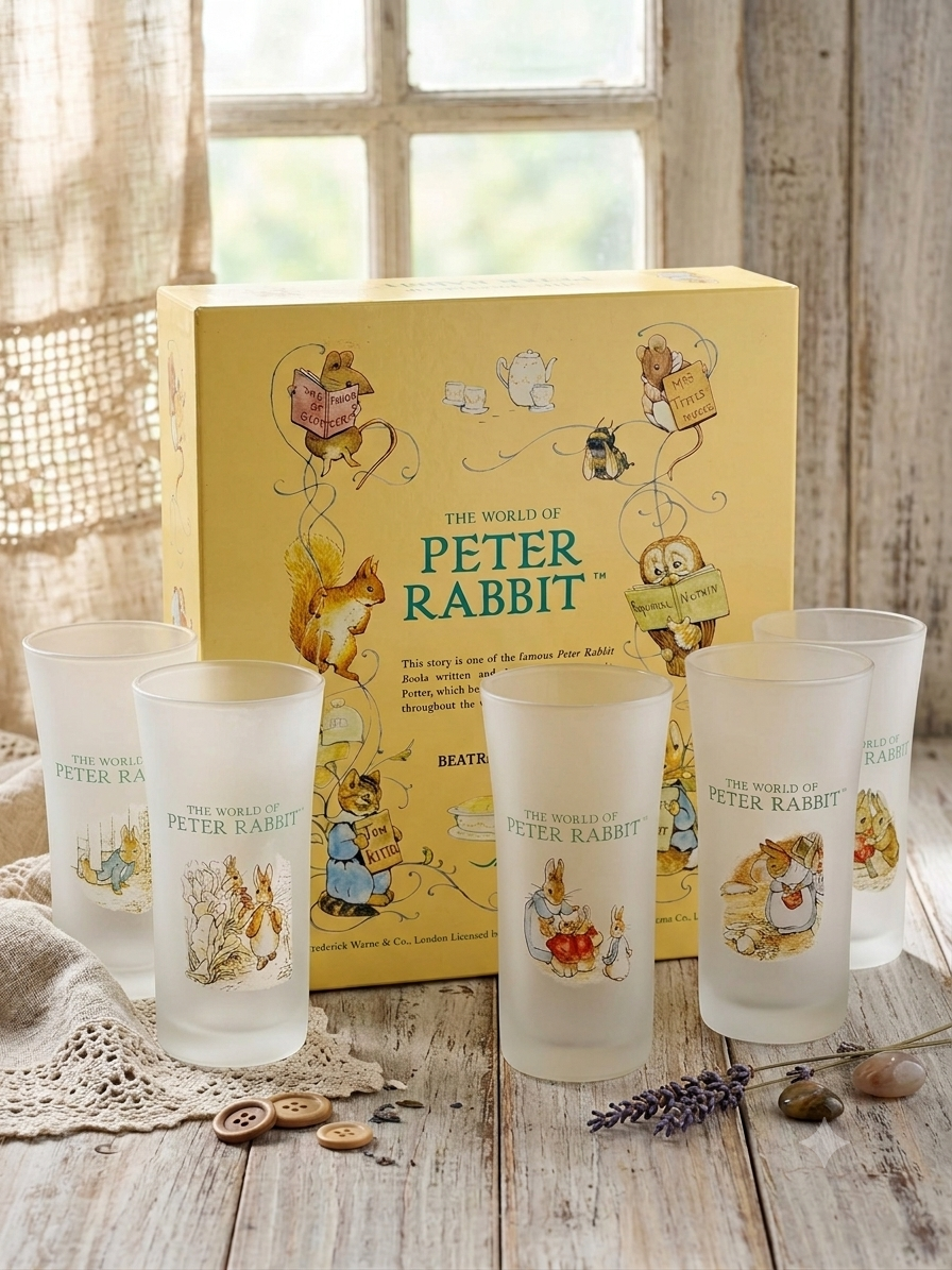 AZUMA 彼得兔 Peter Rabbit 玻璃杯套裝