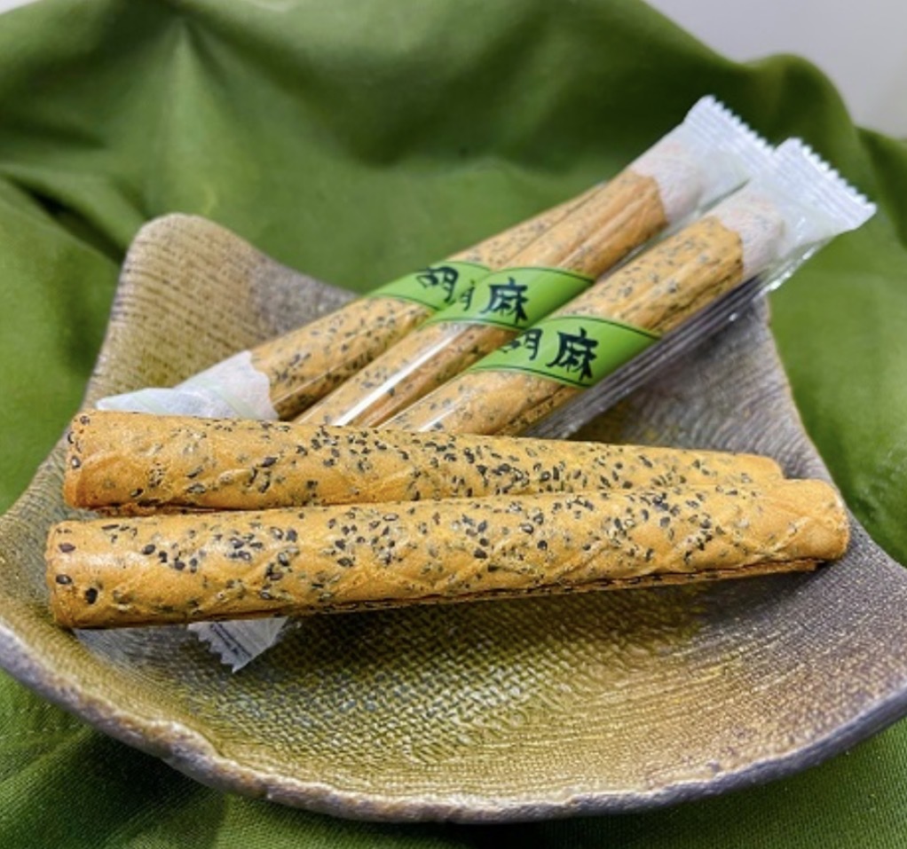 JP 高級銘菓 黑芝麻風味蛋卷 10條 0054 TK260716