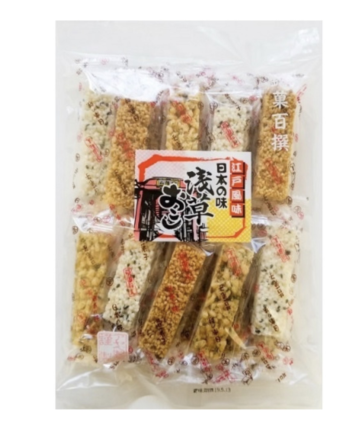 【東京名物】JP 江戶淺草傳統三味米菓脆脆 18條 1049 TK260716