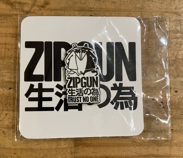 ZIPGUN - Trst no one enamel  pin