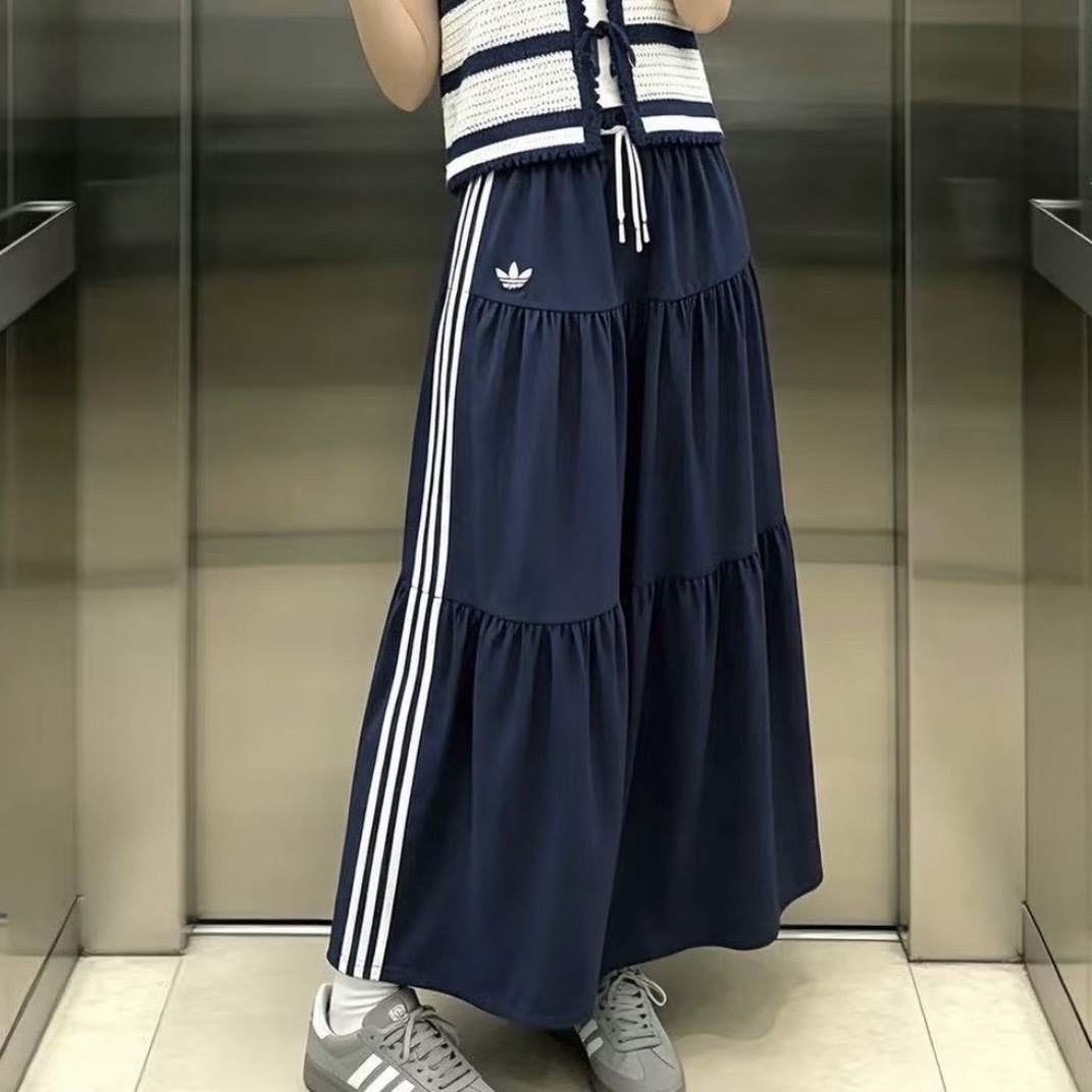 ADIDAS ORIGINALS RESORT S 蛋糕裙 三葉草 長裙 抽繩 兩色 KX0729/KX0728