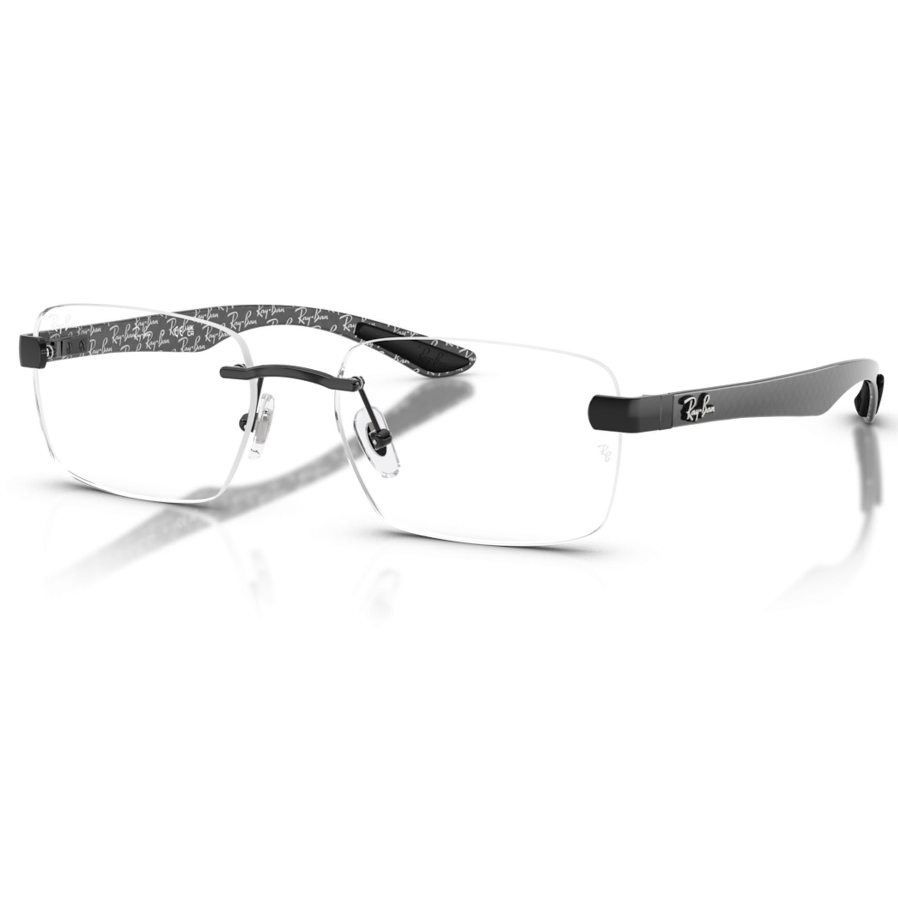 【RayBan】RB8423 2509-56mm 無框光學眼鏡♦(黑)