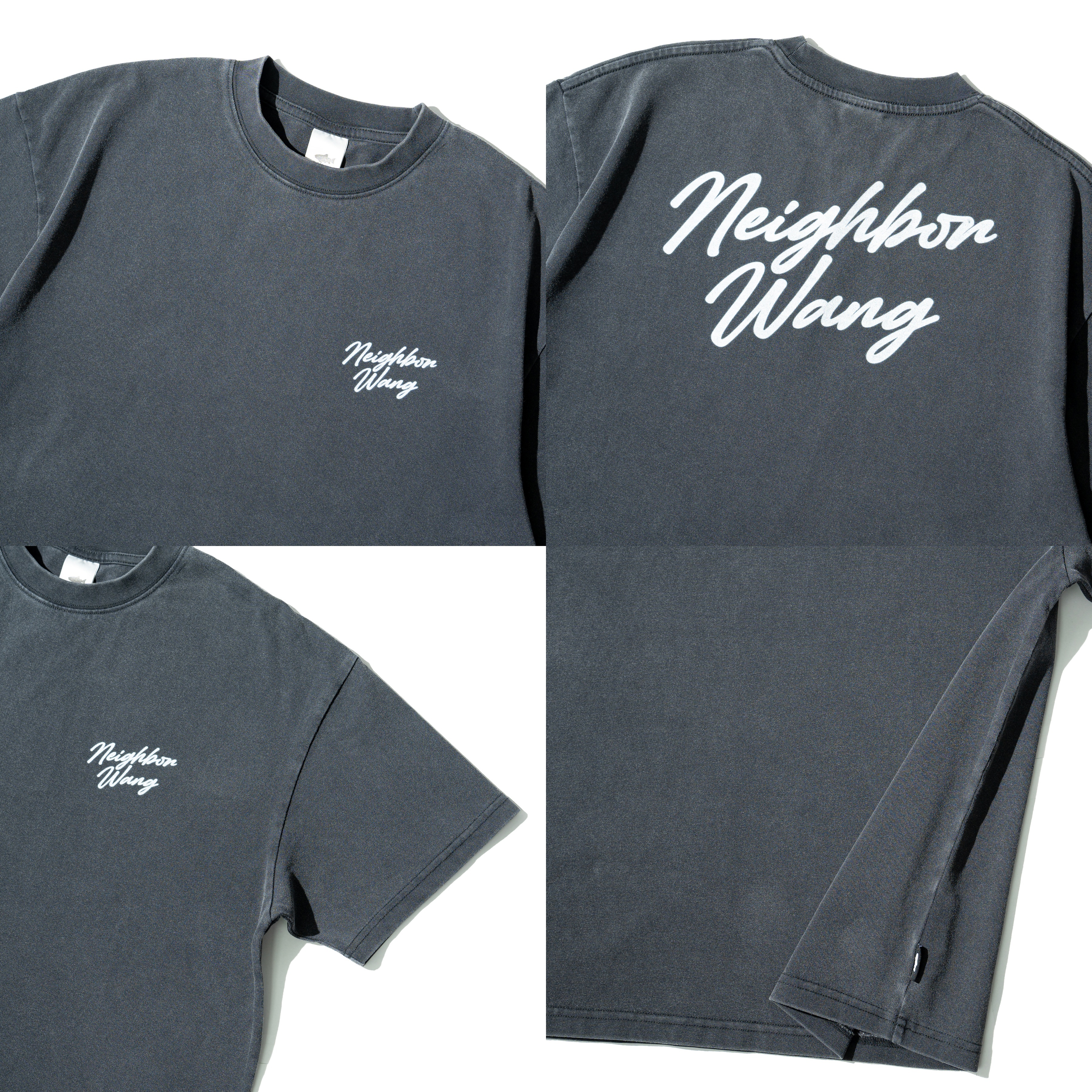 AGILITY Washed Boxy Tee / Neighbor Wang 水洗 草寫短袖Tee  [SR0-WONG]