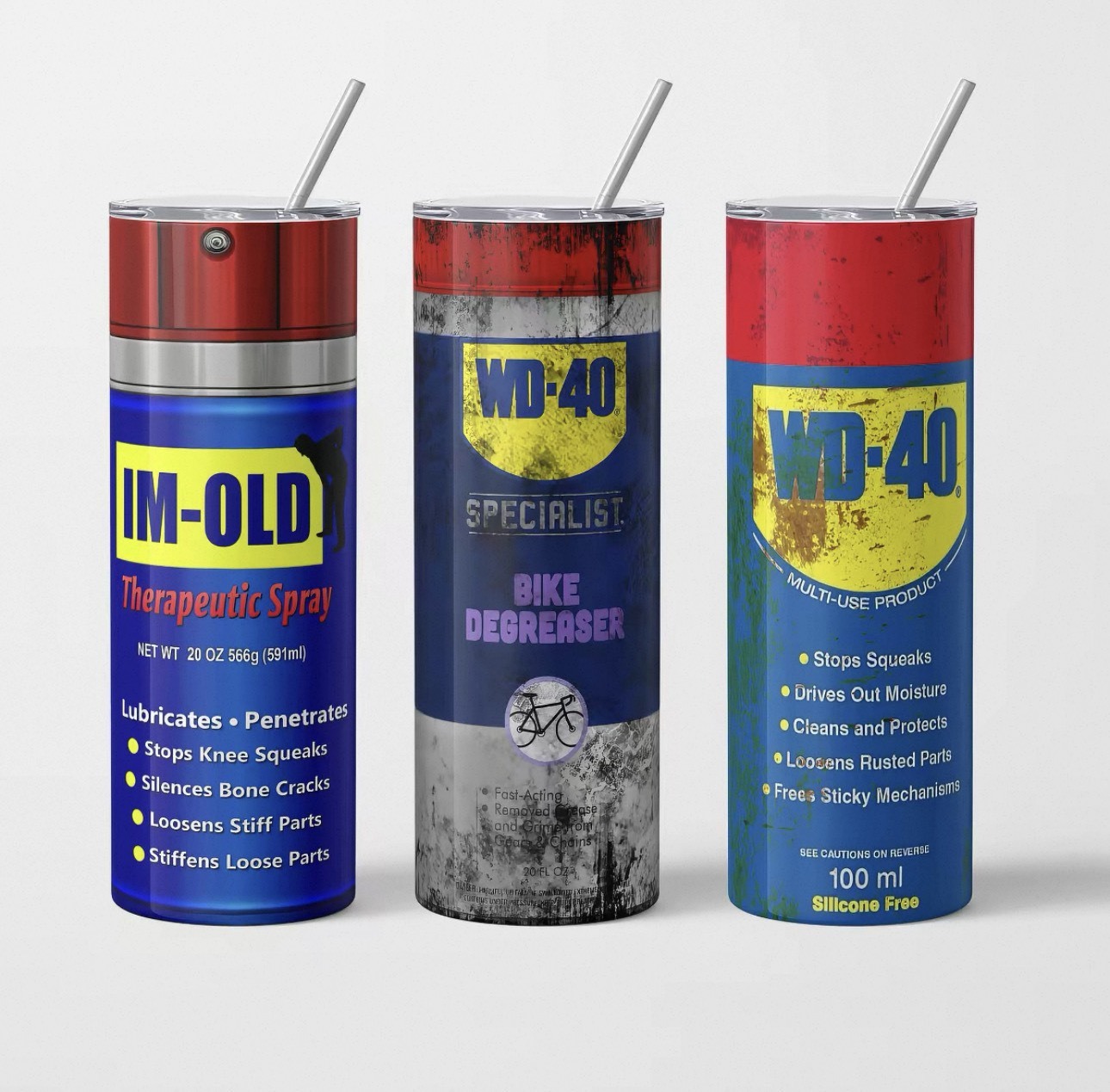 WD-40 風格 30oz 桌面杯 辦公室杯 保溫杯  惡搞 趣味 304不鏽鋼 保溫 保冰