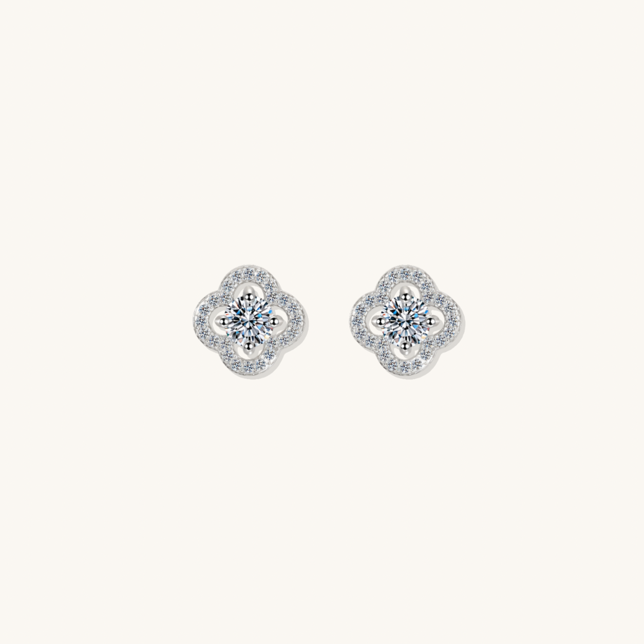 Arden moissanite earrings