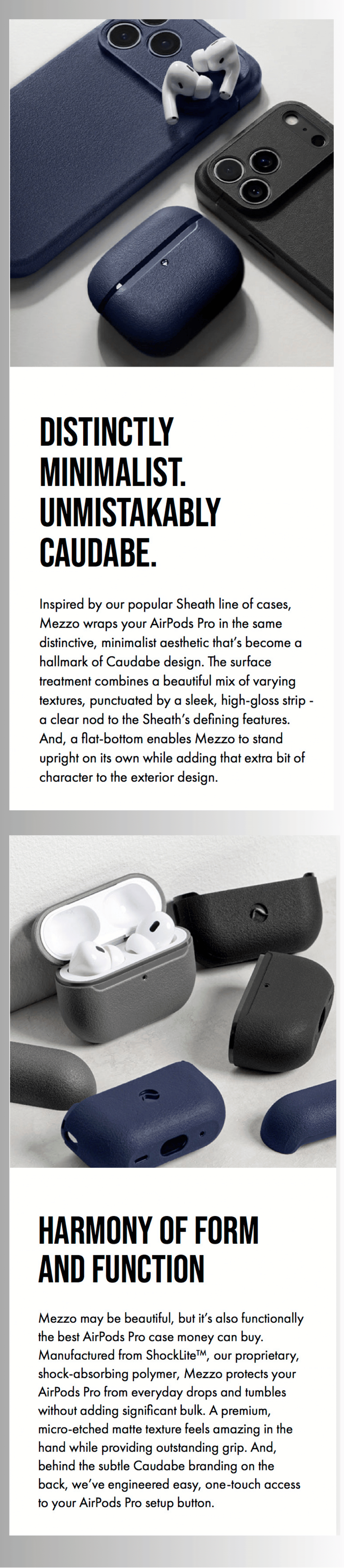 Airpods Pro 3 Caudabe Case Product Description