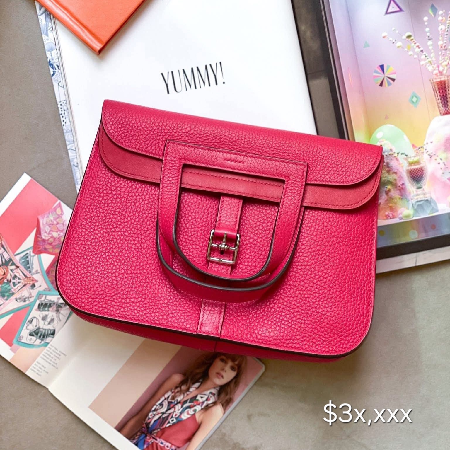 Preloved Halzan25 TC Leather Rose Extreme PHW HK$3x,xxx  (HK$2,000 即時落訂)