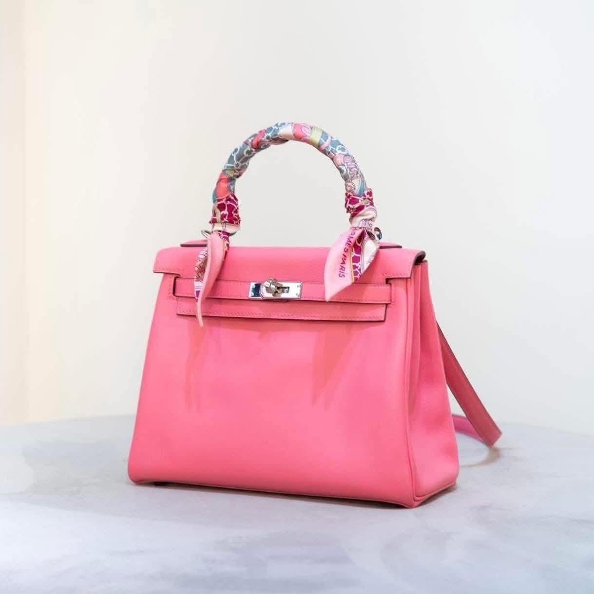 Preloved Hermès Kelly 25 Swift Leather Rose Azalee 8W PHW HK$10x,xxx (HK$2,000 即時落訂)